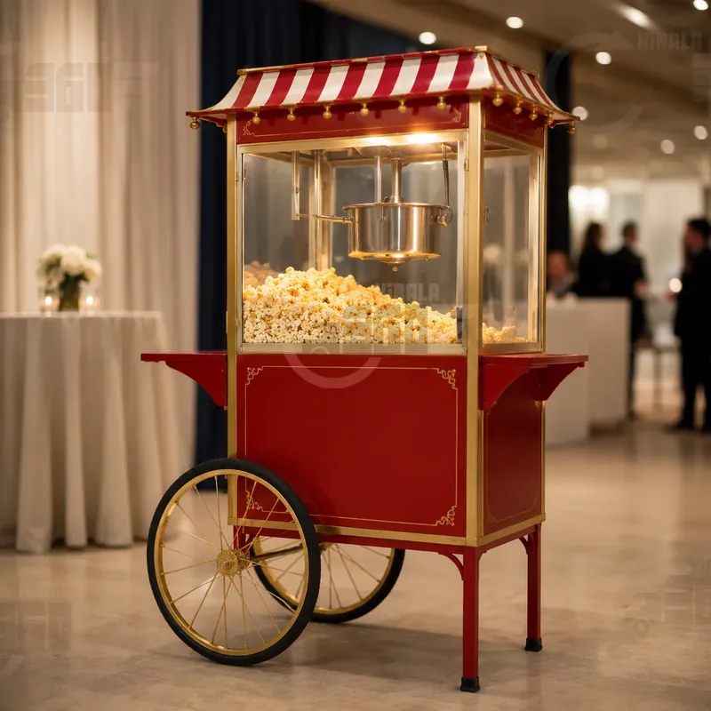 Mini Boy Tekerlekli Popcorn Arabası Model 6