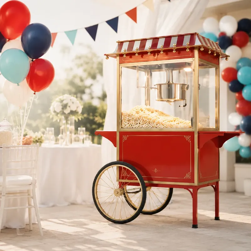 Çocuklar İçin Renkli Popcorn Arabası Model 3